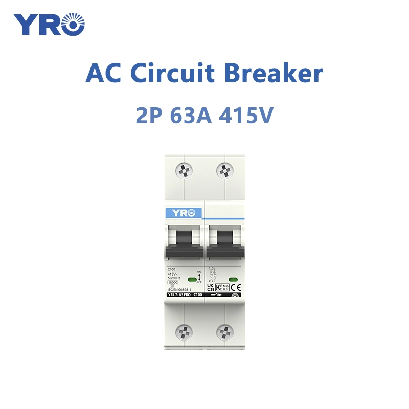 2P 50-63A 415V प्रमाणन सर्किट ब्रेकर प्रो