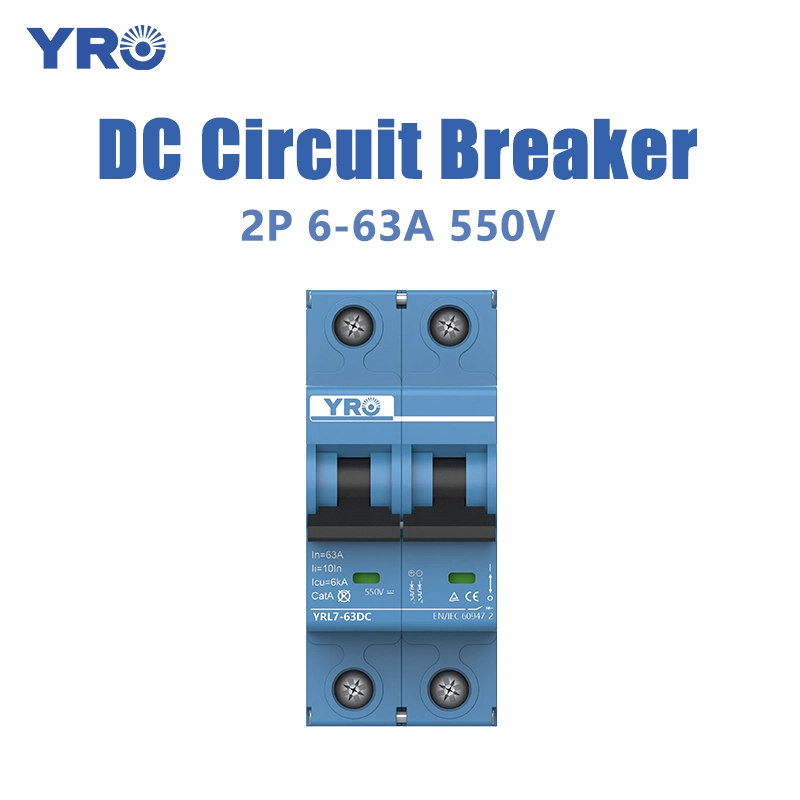 2P 6-63A 550V डीसी सर्किट ब्रेकर