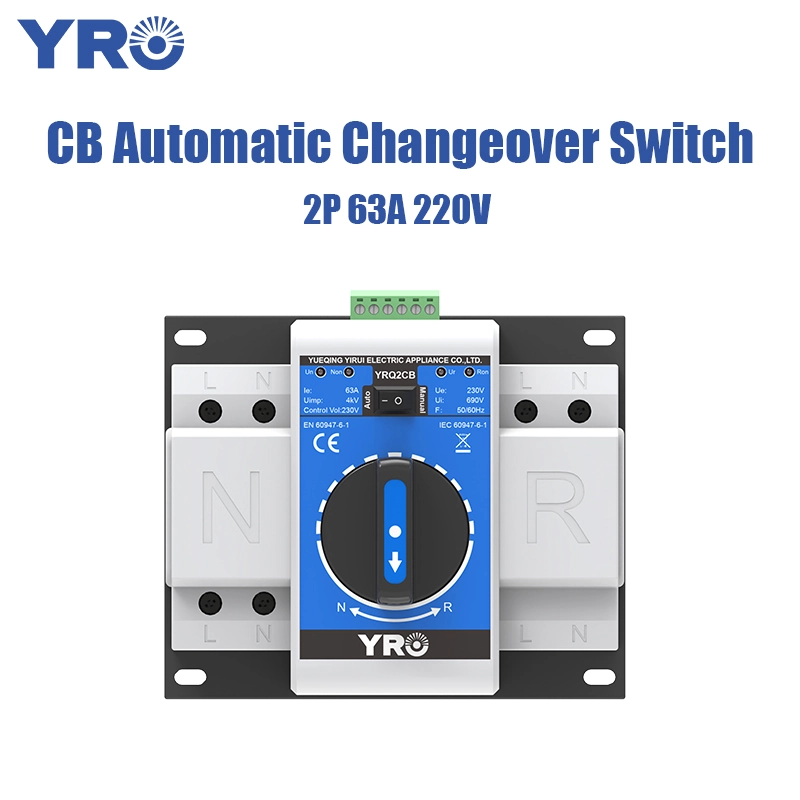 2P 63A 220V क्लास B CB ATS