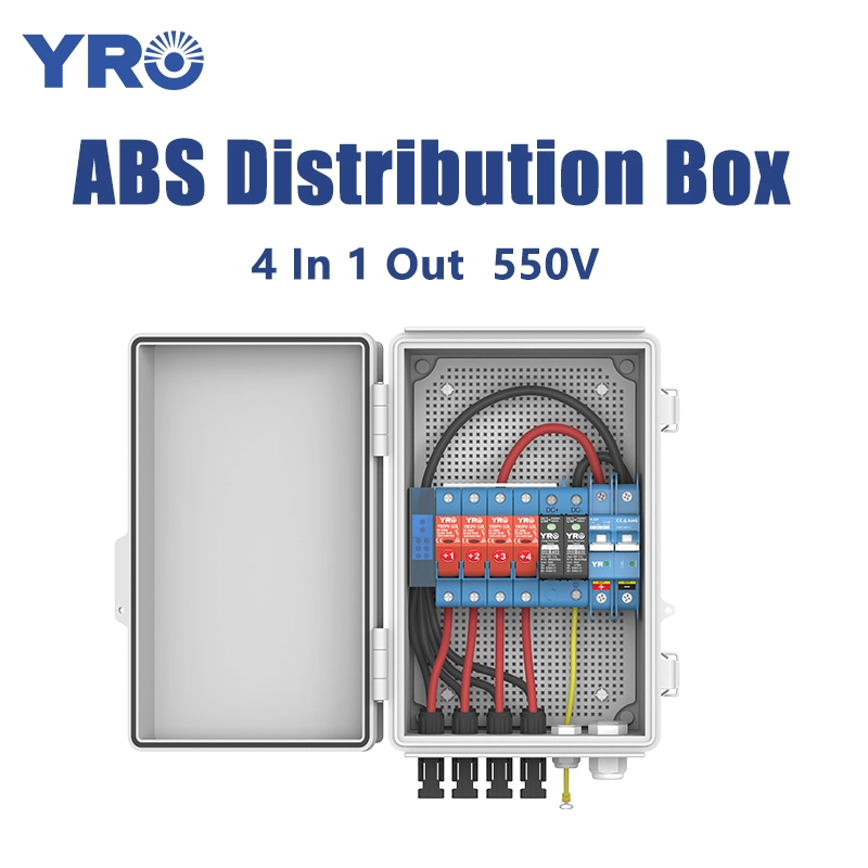 4 इन 1 आउट 550V डीसी एबीएस वितरण बॉक्स
