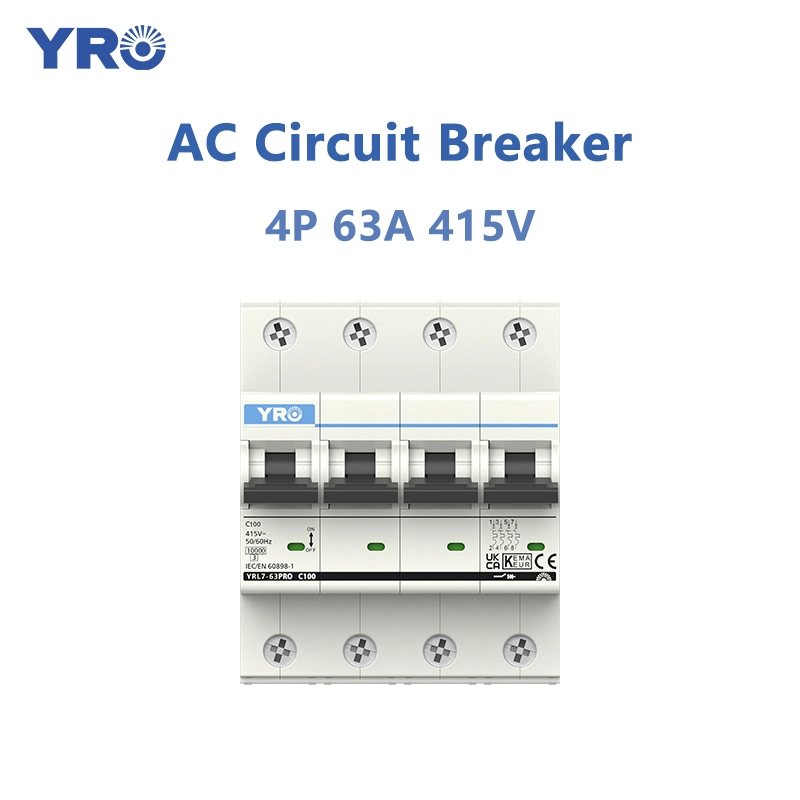 4P 50-63A 415V प्रमाणन सर्किट ब्रेकर प्रो