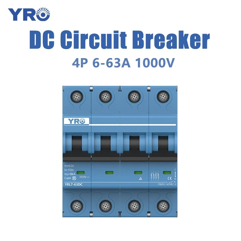 4P 6-63A 1000V डीसी सर्किट ब्रेकर