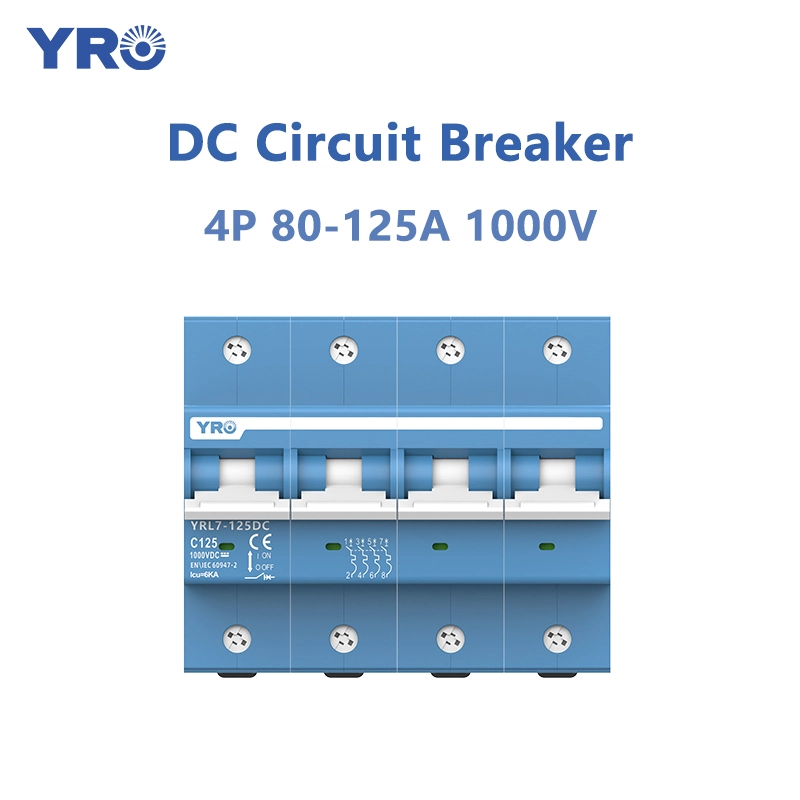 4P 80-125A 1000V डीसी सर्किट ब्रेकर