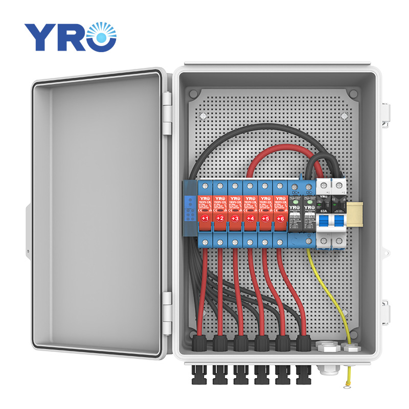 6 इन 1 आउट 500V डीसी एबीएस वितरण बॉक्स