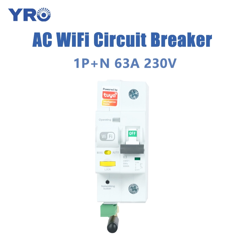 63A 1P N 230V WIFI AC सर्किट ब्रेकर